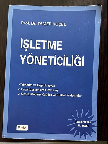 İşletme yöneticiliği kitabı