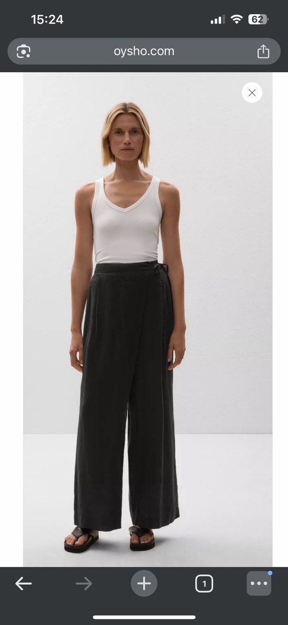 Oysho Keten Kadın Pantolon - Görsel 4