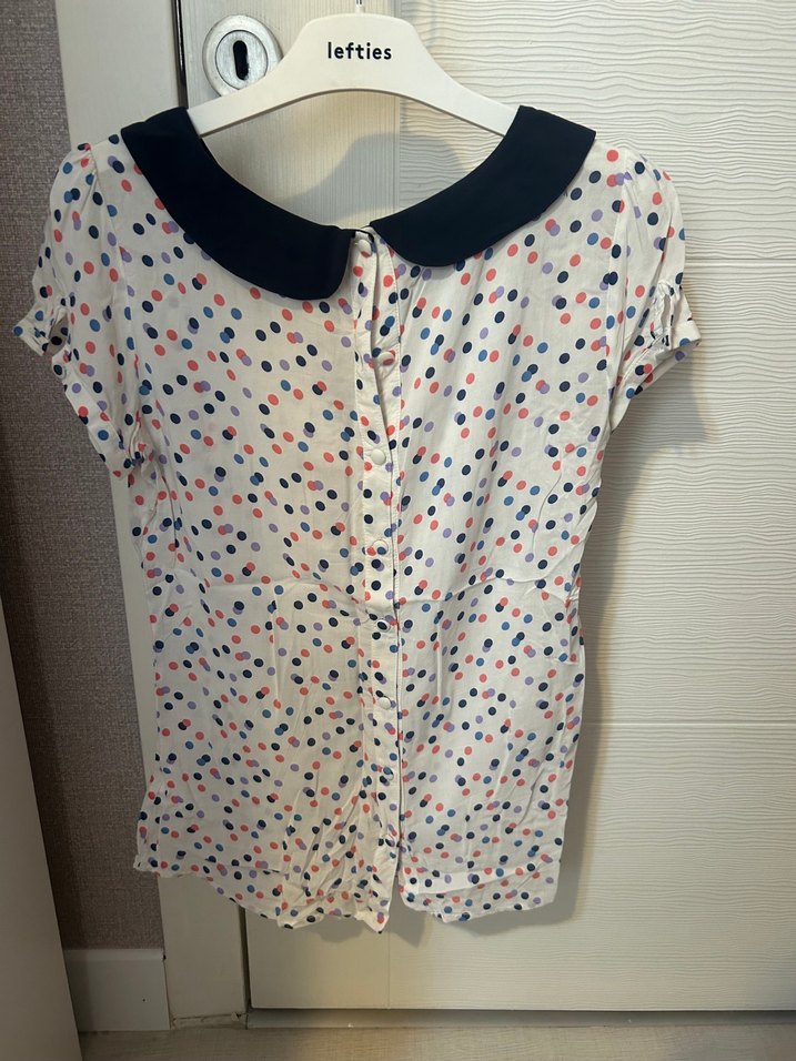 Renkli Desenli Pamuklu Kadın Bluz - Görsel 2