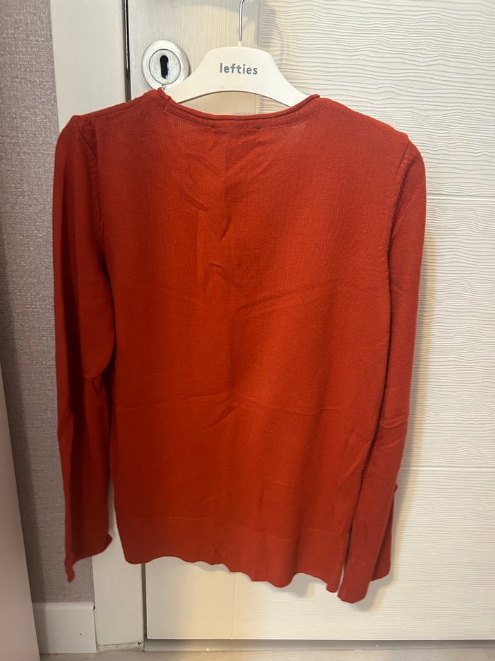 Tarçın rengi Uzun Kollu Salaş Kazak - Görsel 2