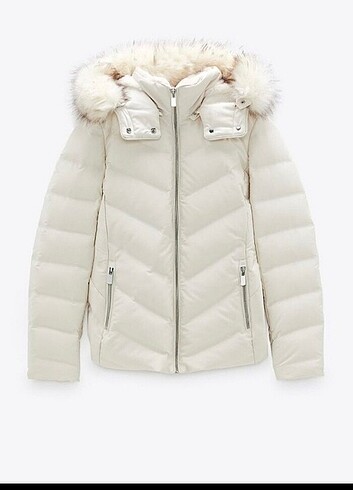 Zara tüy dolgulu mont