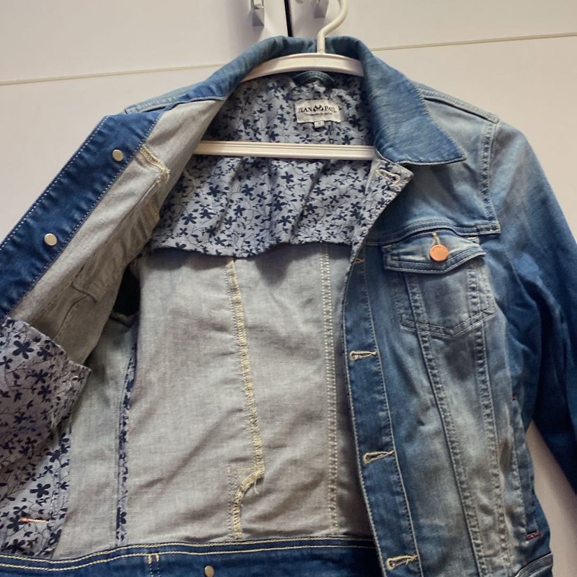 Düğmeli Mavi Kadın Denim Ceket - Görsel 2