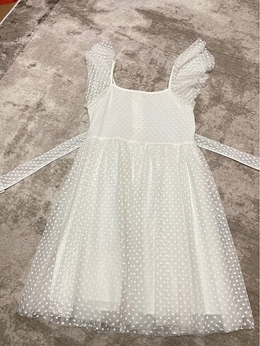 LC Waikiki 9 10 yaş beyaz elbise