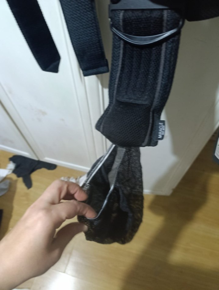 Siyah Bebek Taşıma Askısı - Görsel 2