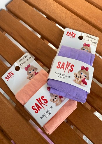 Bebek için pastel renkli desenli çorap - Görsel 2