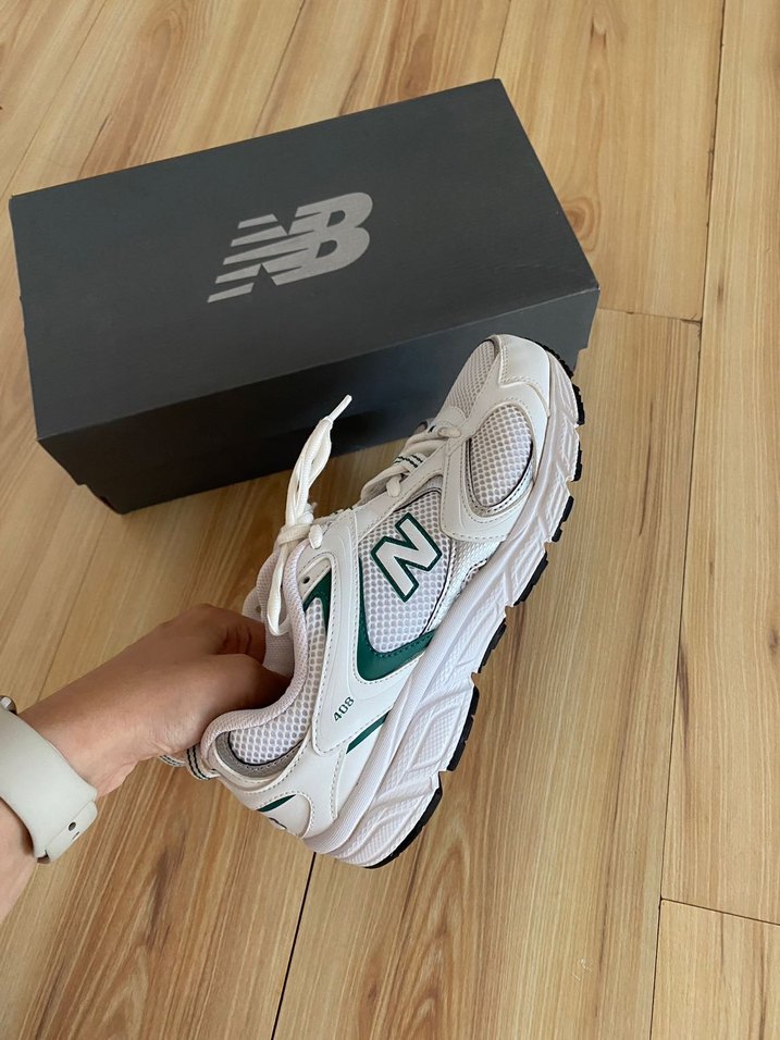 New Balance Beyaz Gri Platform Spor Ayakkabı - Görsel 2