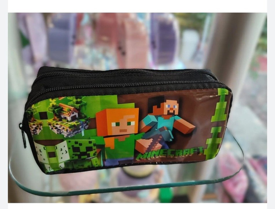 Minecraft Temalı Renkli iki bölmeli Kalem Kutusu - Görsel 2