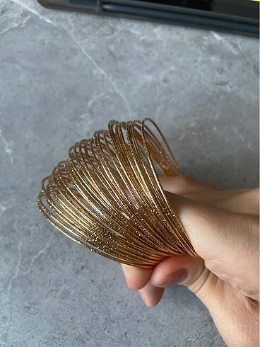 American Vintage Gold Çelik Bilezikler