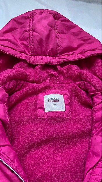 Defacto pembe cocuk yelek/mont - Görsel 2