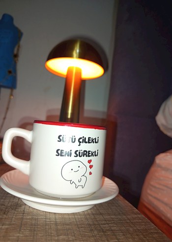 Beyaz Parlak Yazılı Kupa Bardak - Görsel 3