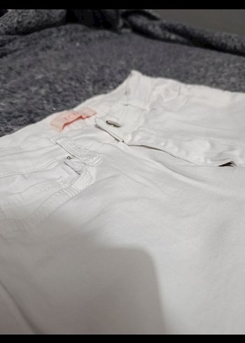 Beyaz Kadın Pamuklu Regular Fit Jean - Görsel 3