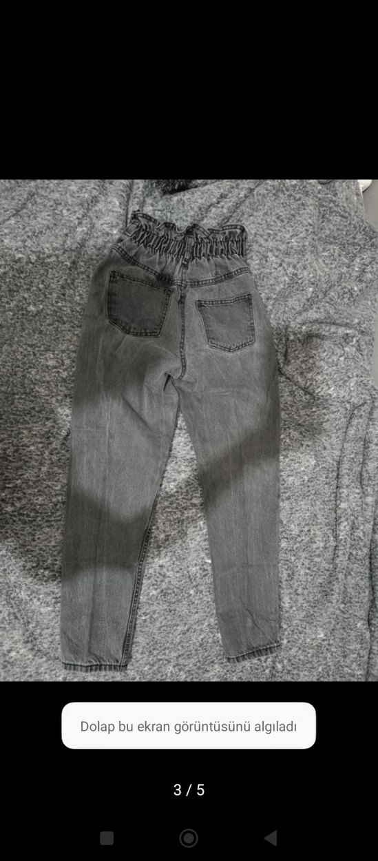 Beyaz Kadın Pamuklu Regular Fit Jean - Görsel 5