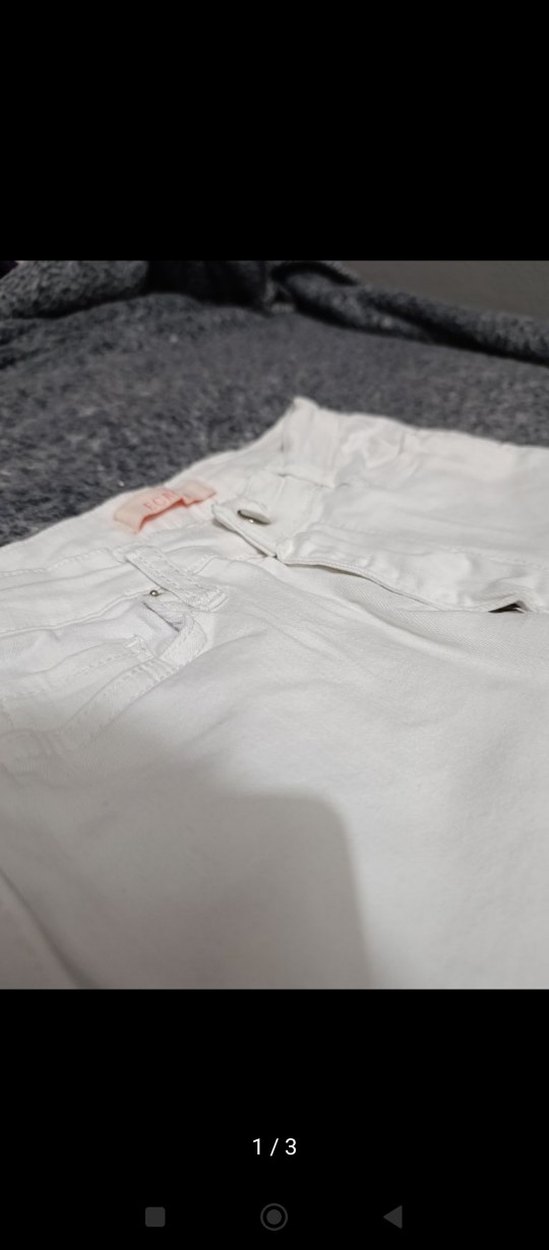 Beyaz Kadın Pamuklu Regular Fit Jean - Görsel 3