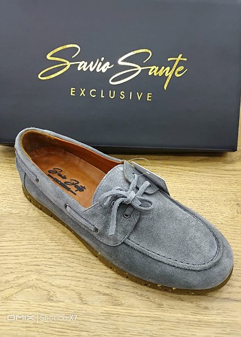 Gri Süet Erkek Loafer Ayakkabı