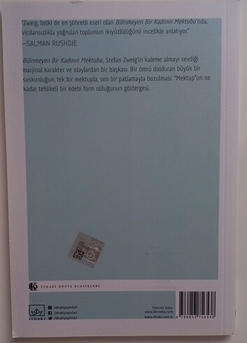  Bilinmeyen bir kadının mektubu