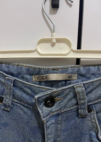 Kadın Mavi Bol Kesim Mini Denim Şort - Görsel 5
