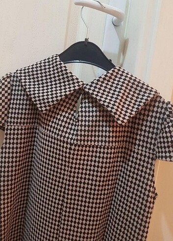 Diğer Kaz ayağı desenli mini elbise