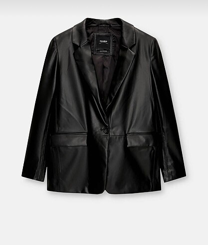 Pull and Bear pull and bear deri blazer ceket
