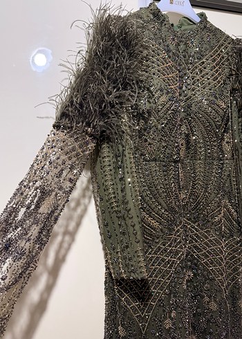 Özel tasarım tesettür abiye - Görsel 3