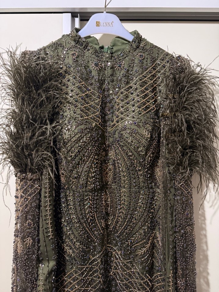 Özel tasarım tesettür abiye - Görsel 2