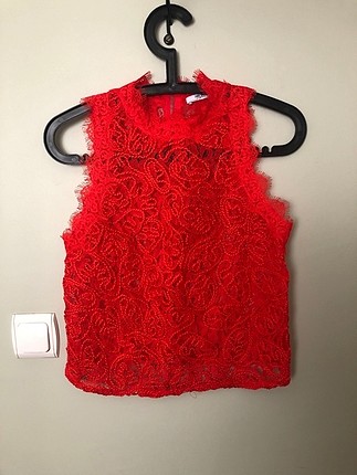 Kırmızı Zara bluz 