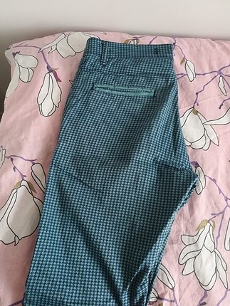 Mavi kareli erkek pantolon