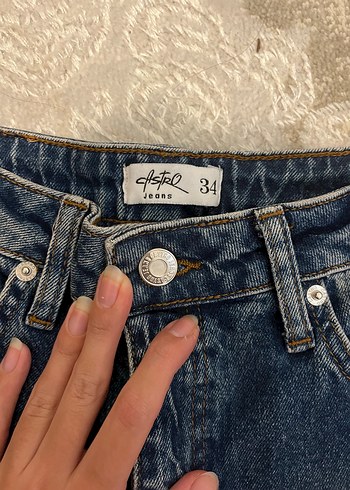 Vintage kot şort - Görsel 3