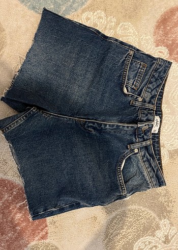Vintage kot şort - Görsel 2