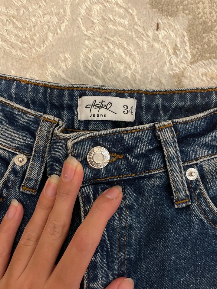 Vintage kot şort - Görsel 3