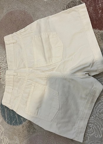 Lcw beyaz kot şort - Görsel 2