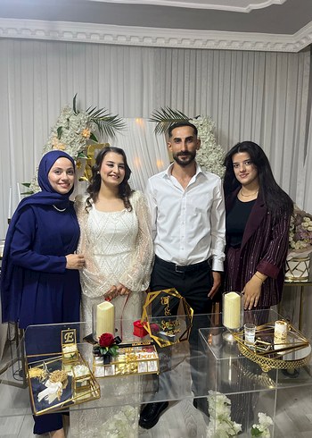 Lacivert kemerli tulum - Görsel 3