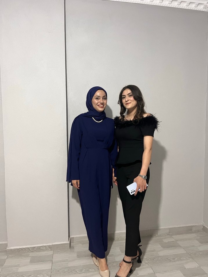 Lacivert kemerli tulum - Görsel 4