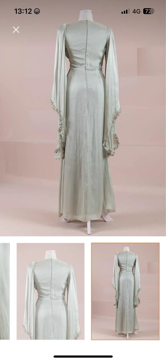 Satılık Su yeşili Uzun Abiye Elbise - Görsel 3