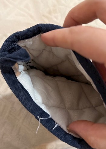 Nakışlı Mavi Fırın Eldiveni - Görsel 3