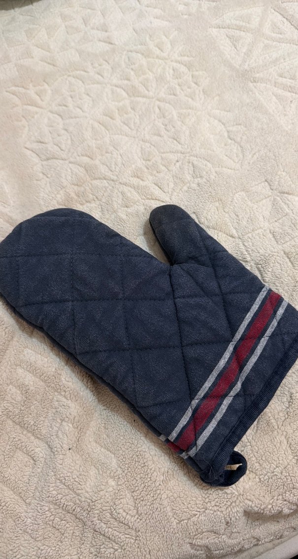 Nakışlı Mavi Fırın Eldiveni - Görsel 2