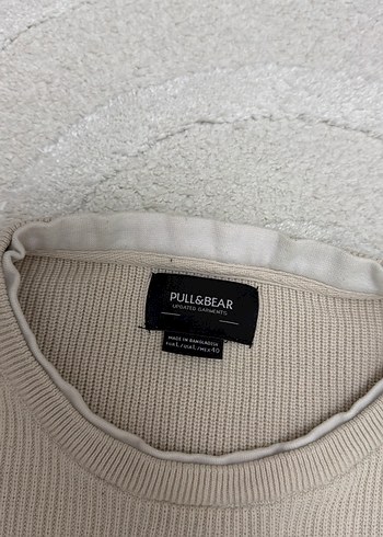 Bej Erkek Uzun Kollu Keten Sweatshirt - Görsel 3