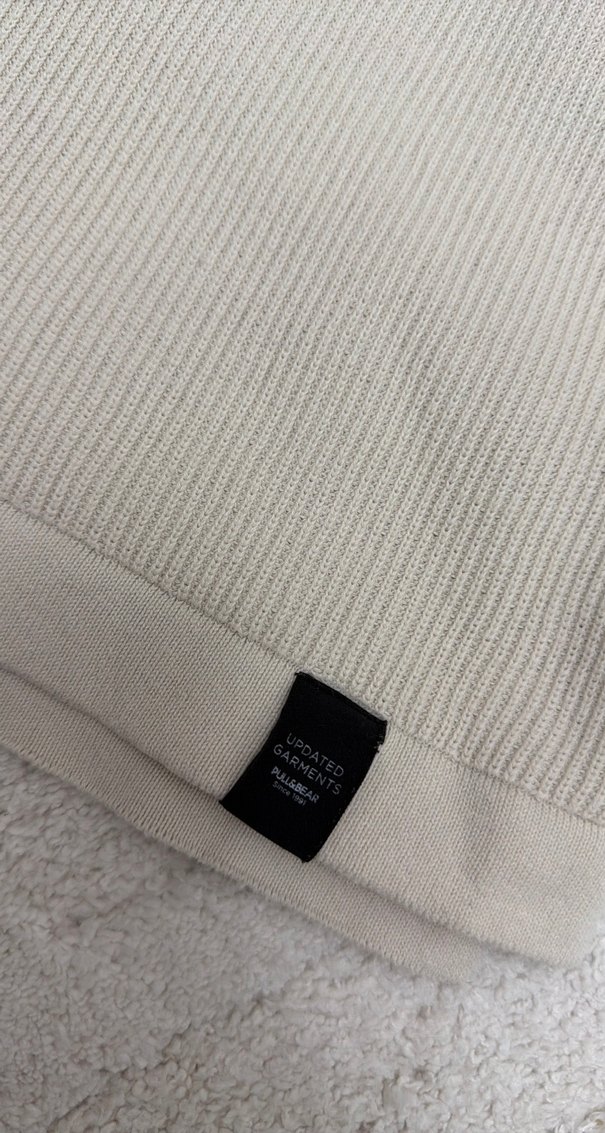 Bej Erkek Uzun Kollu Keten Sweatshirt - Görsel 2