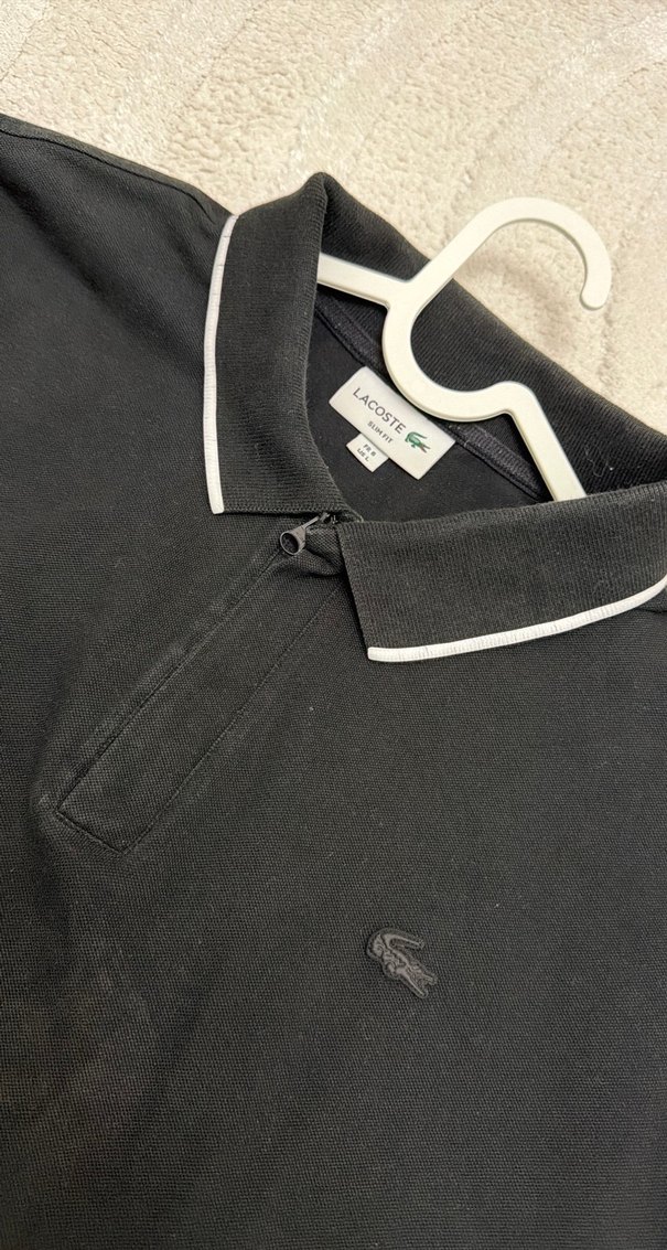 Lacoste Siyah Erkek Polo Tişört - Görsel 3