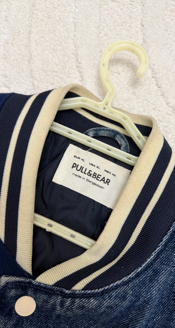 Erkek  Mavi Denim Street Wear Ceket - Görsel 4