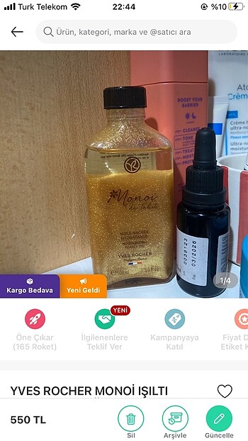YVES ROCHER MONOİ IŞILTI VEREN SAÇ YAĞI