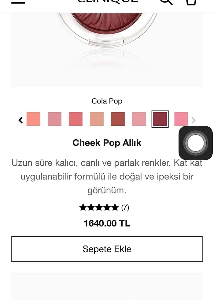 CLINIQUE CHEEK POP ALLIK COLA POP - Görsel 5