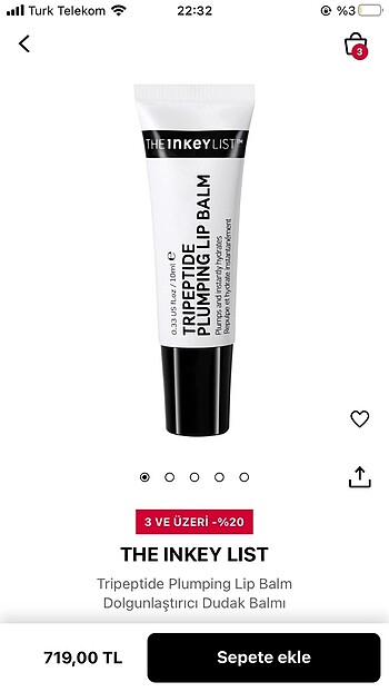 Beden Renk THE INKEY LIST LİP BALM