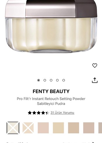 Fenty Beauty Pro Filt'r Sabitleyici Pudra - Butter (28 g) - Görsel 2