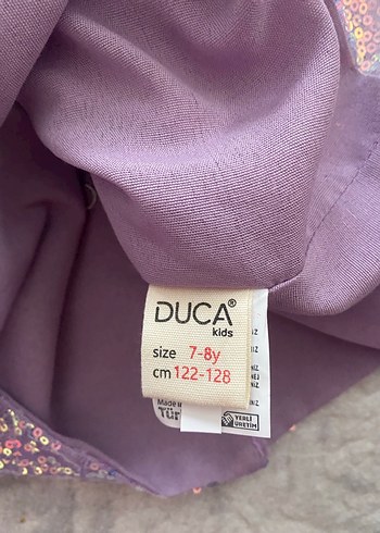 Mor Parlak Kısa Kollu Kız Elbisesi - Görsel 3