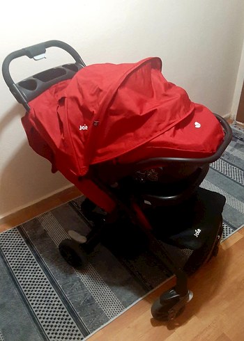 Koyu Kırmızı Joie Bebek Arabası - Görsel 2