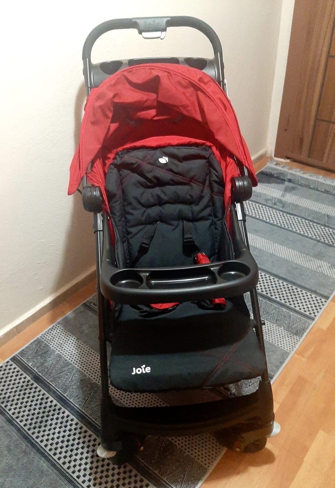 Koyu Kırmızı Joie Bebek Arabası - Görsel 3