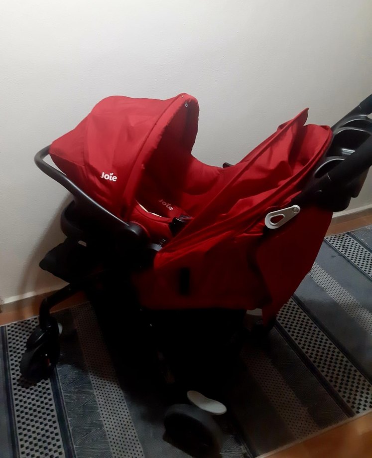 Koyu Kırmızı Joie Bebek Arabası - Görsel 5