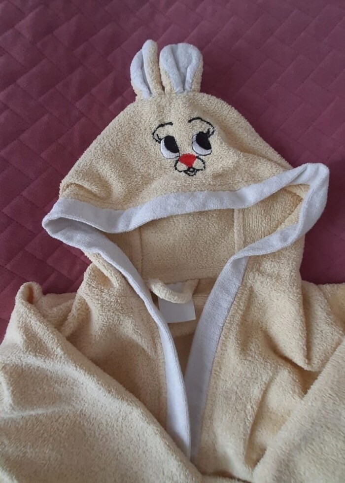 3-4 yaş çocuk bornoz - Görsel 3