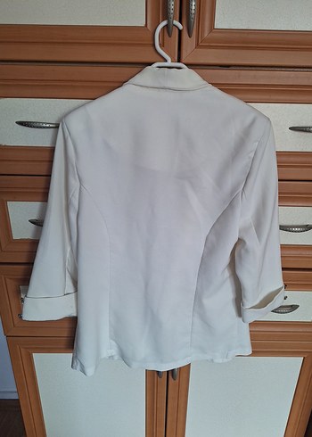 Kadın Beyaz Blazer Ceket - Görsel 4