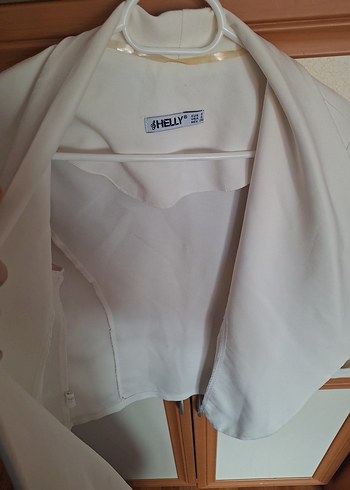 Kadın Beyaz Blazer Ceket - Görsel 7